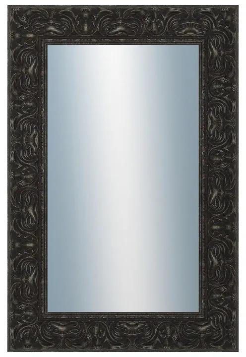 DANTIK - Zrkadlo v rámu, rozmer s rámom 40x60 cm z lišty PRAHA čierna (2753)