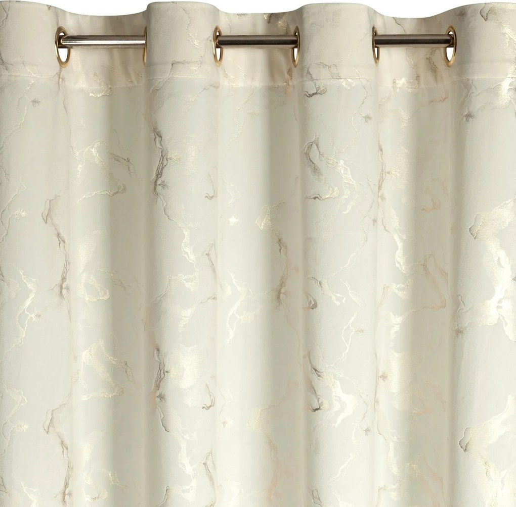 ZATEMŇOVACÍ ZÁVES NA KRÚŽKOCH RAJA 140X250 CM VZOROVANÁ