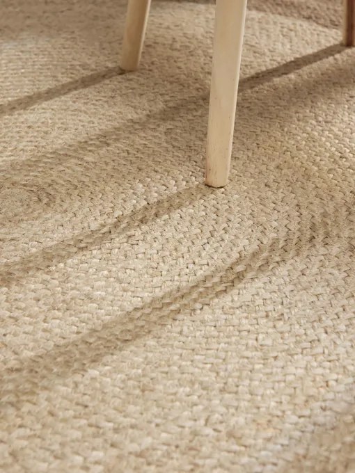 Koberec Hanse Home JUTTA naturálny / krémový / sivý kruh