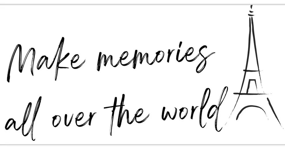 Obraz - Make memories (120x50 cm)