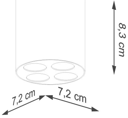 Sollux SL.1210 - LED Bodové svietidlo ZOE LED/9W/230V čierna