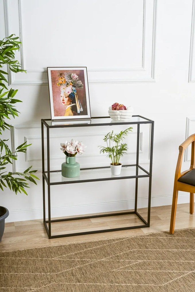Dekoratívny stolík Berra Black