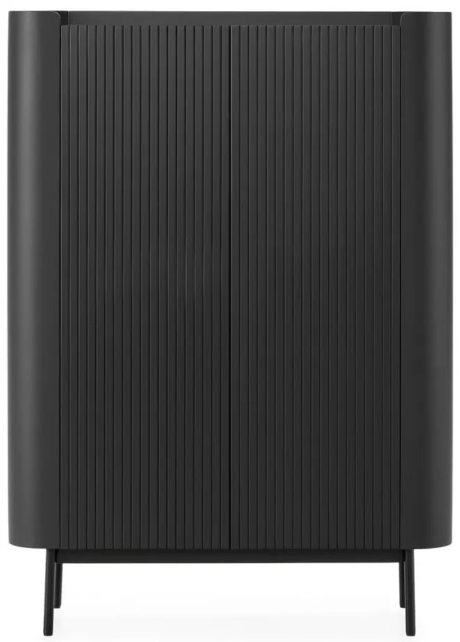 Čierna skrinka 100x140x40 cm Willa – MOME