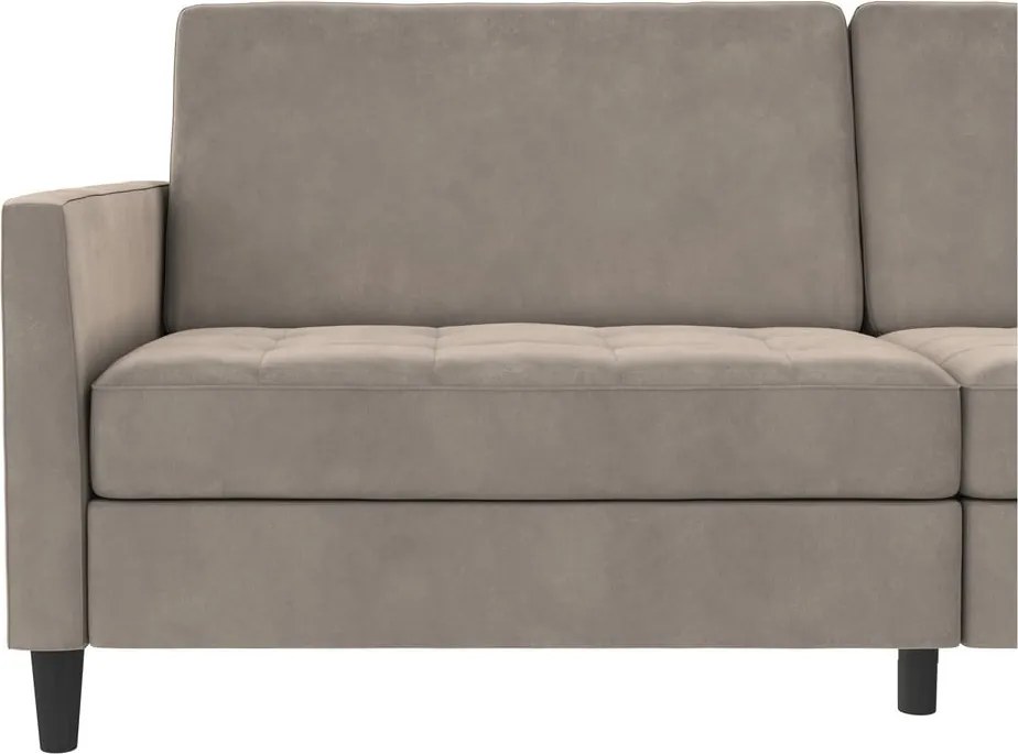 Béžová zamatová pohovka 207 cm Presley – Støraa