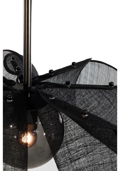 Markslöjd 108660 - Luster na lanku STYRKA 1xE27/40W/230V pr. 63 cm čierna