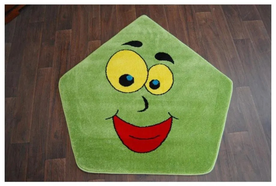 Detský kusový koberec Domček zelený 120cm