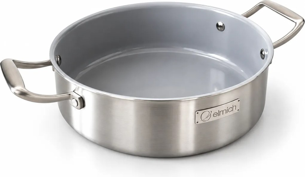 Elmich Hlboká panvica s nepriľnavým keramickým povrchom Tria Ceramic 28 cm