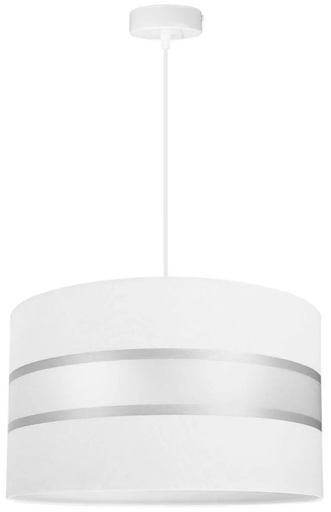 Závesné svietidlo Elegance, 1x textilné tienidlo (výber z 5 farieb), (výber z 3 farieb konštrukcie), (fi 35cm)