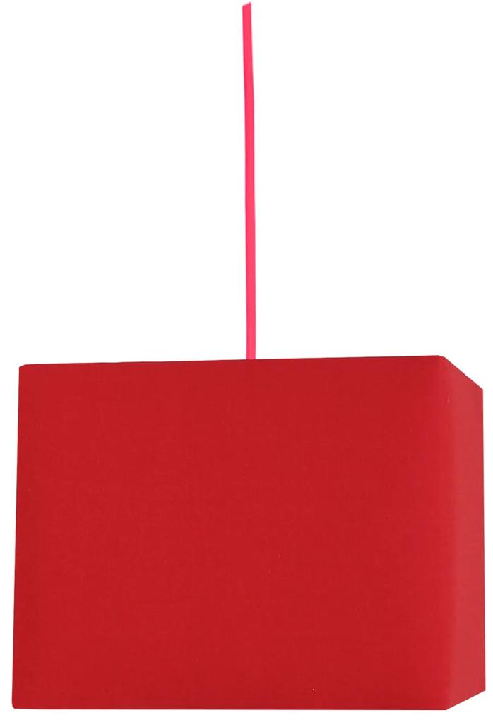 CLX Moderné závesné osvetlenie MARIANO, 1xE27, 60W, červené