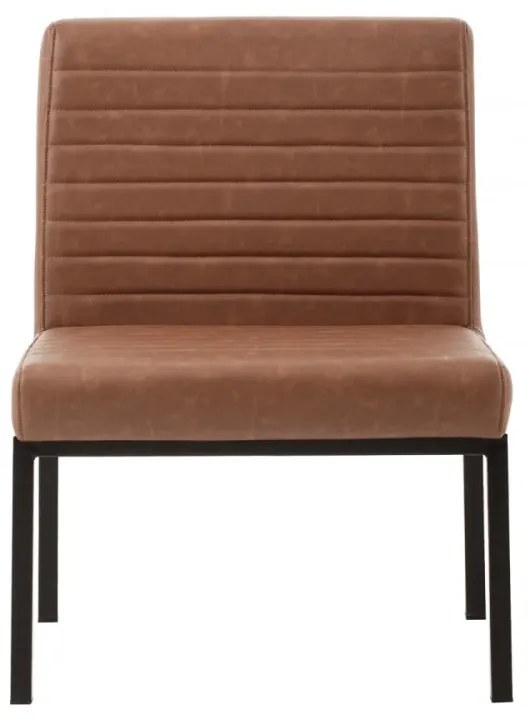 furniture-nabytek.cz - Čalúnená stolička Wingston XXL, nosnosť 250 kg, svetlohnedá, materiál umelá koža/kov