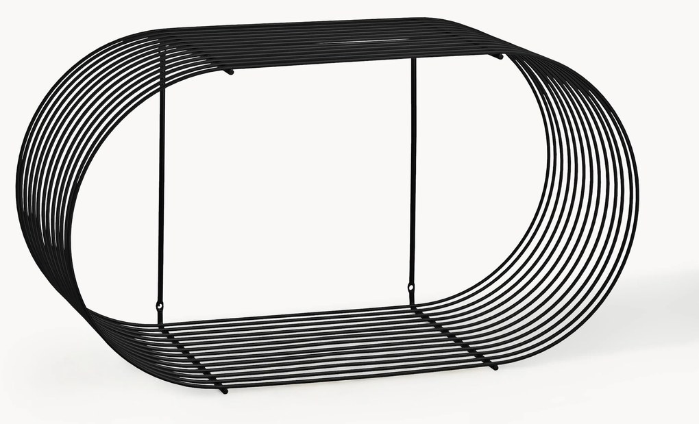 Kovová nástenná polica Curva, Š 61 cm