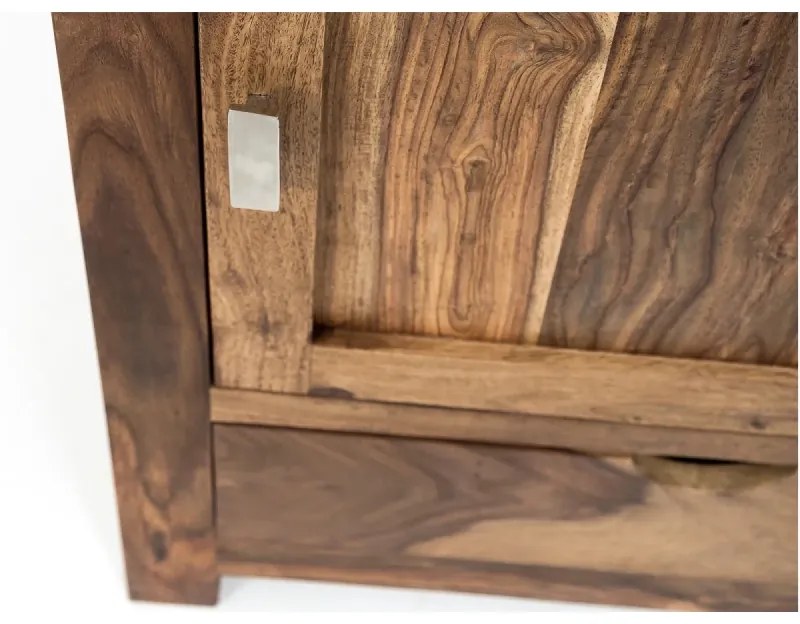 furniture-nabytek.cz - Masívna kúpeľňová skrinka Lagos z palisandru, lakovaná, hnedá – 60×32×80 cm