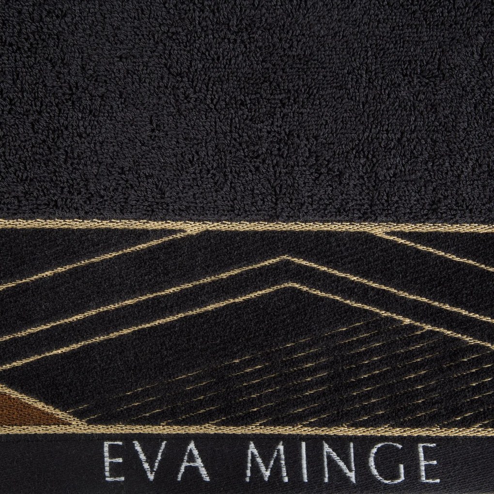 BAVLNENÝ UTERÁK EVA MINGE3 50X90 CM ČIERNA