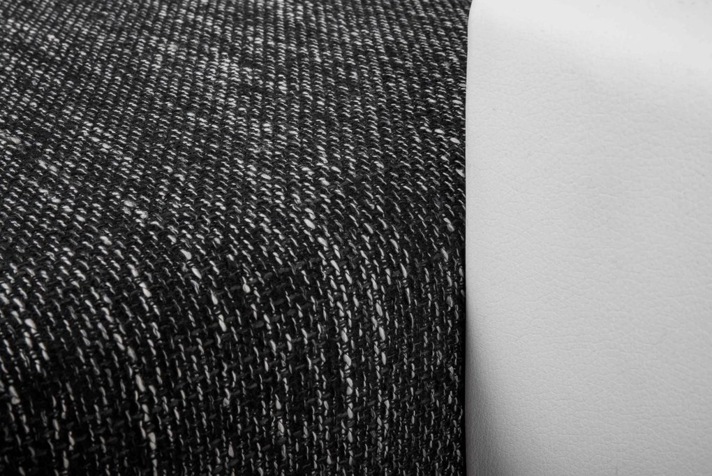 MEGA AKCE Rozkládací rohová sedací souprava HUBI + 2 Taburety Bílá