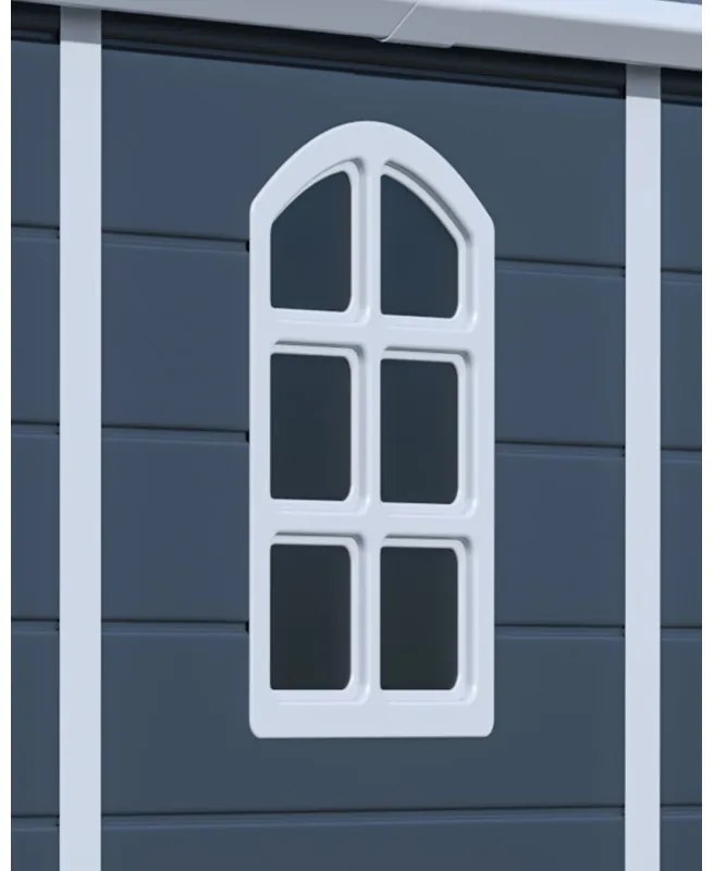 G21 Záhradný domček G21 Boston 1104 - 241 x 456 cm, plastový, šedý