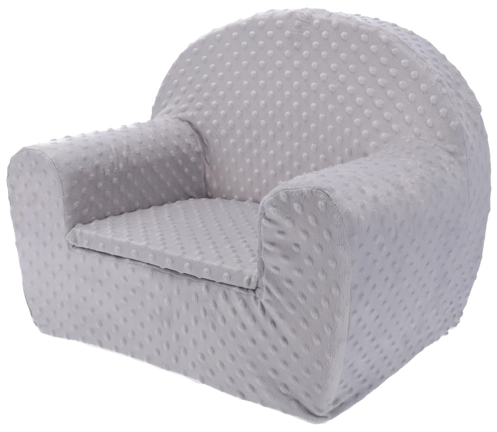 Detské kresielko MINKY - svetlo šedé