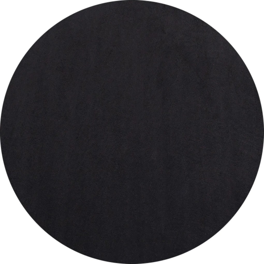 Kusový koberec Sky 5400 Black kruh, 160x160 (priemer) kruh, čierna, obývacia izba, Ayyildiz