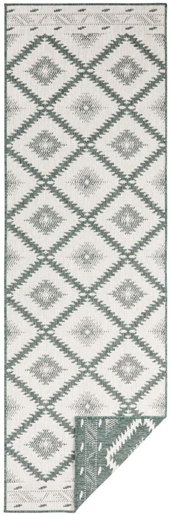 Hanse Home, Kusový koberec Twin Supreme 103431 Malibu green creme – na von aj na doma, 160x230, zelená, chodba / predsieň