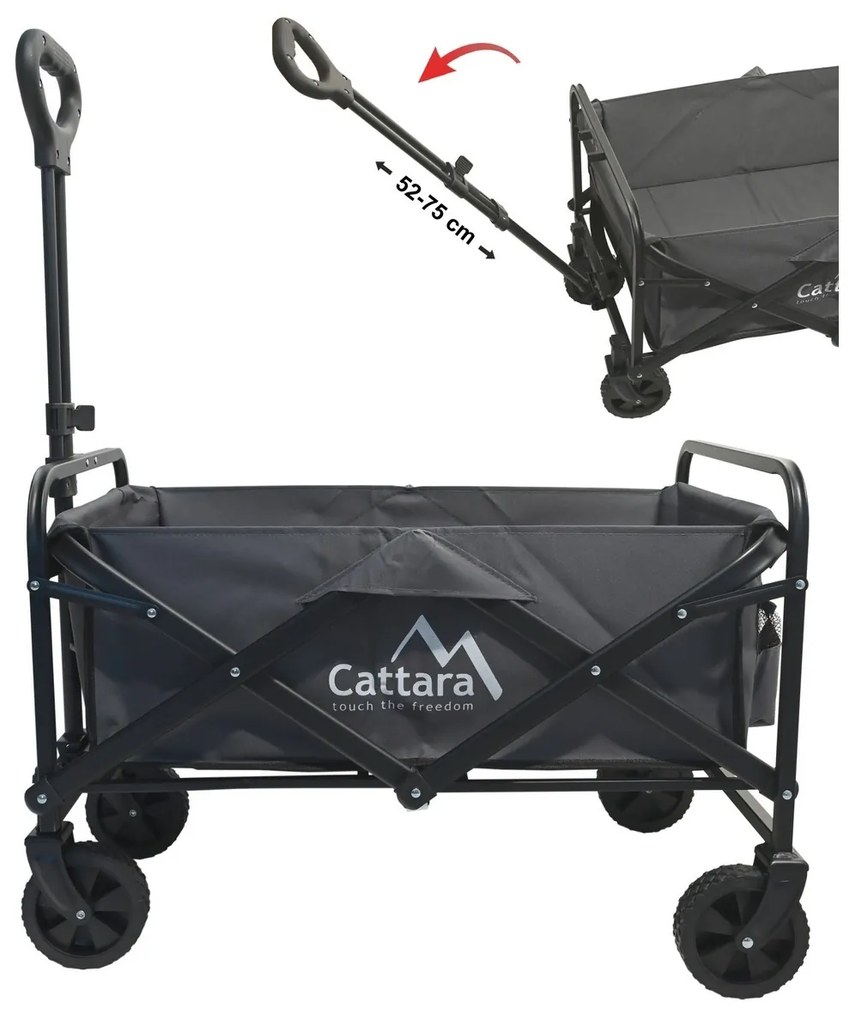 Cattara 13703 Kempingový vozík skladací Trogir Piccolo, 94 x 77 x 54 cm, S