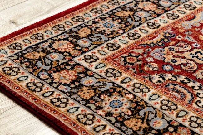 Koberec KESHAN Fredzle, Ornament, ramka orientálny 7573/53577 bordo / granát