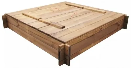 vidaXL Pieskovisko, impregnované drevo, štvorcové-