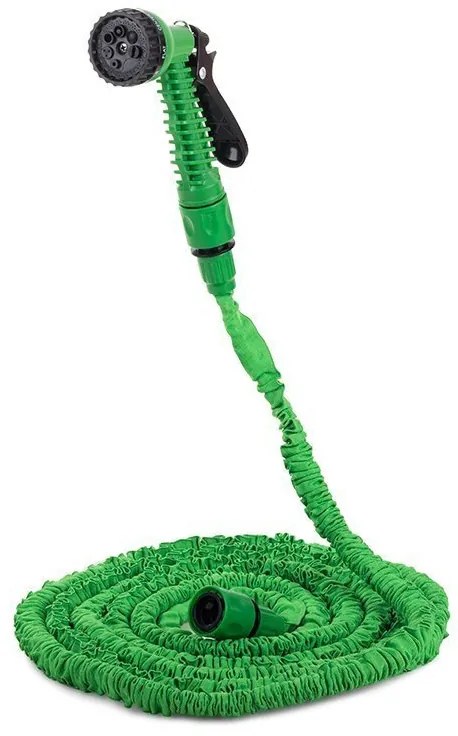 Flexibilní hadice X-HOSE 15 m + malý rozprašovač - zelená