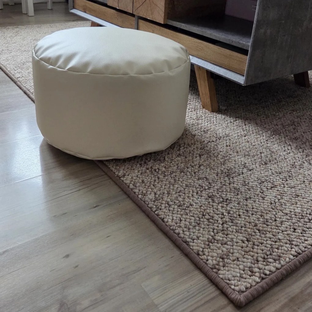 Sedací vak RELAX POUF beige - 25 x 45 cm cm Praktik home
