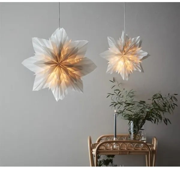 Markslöjd 705835 - Vianočná dekorácia NEELA 1xE14/25W/230V pr. 60 cm šedá