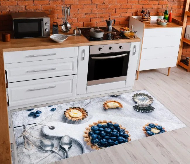 Protišmykový koberec / behúň ANDRE 33570 strieborný / béžový