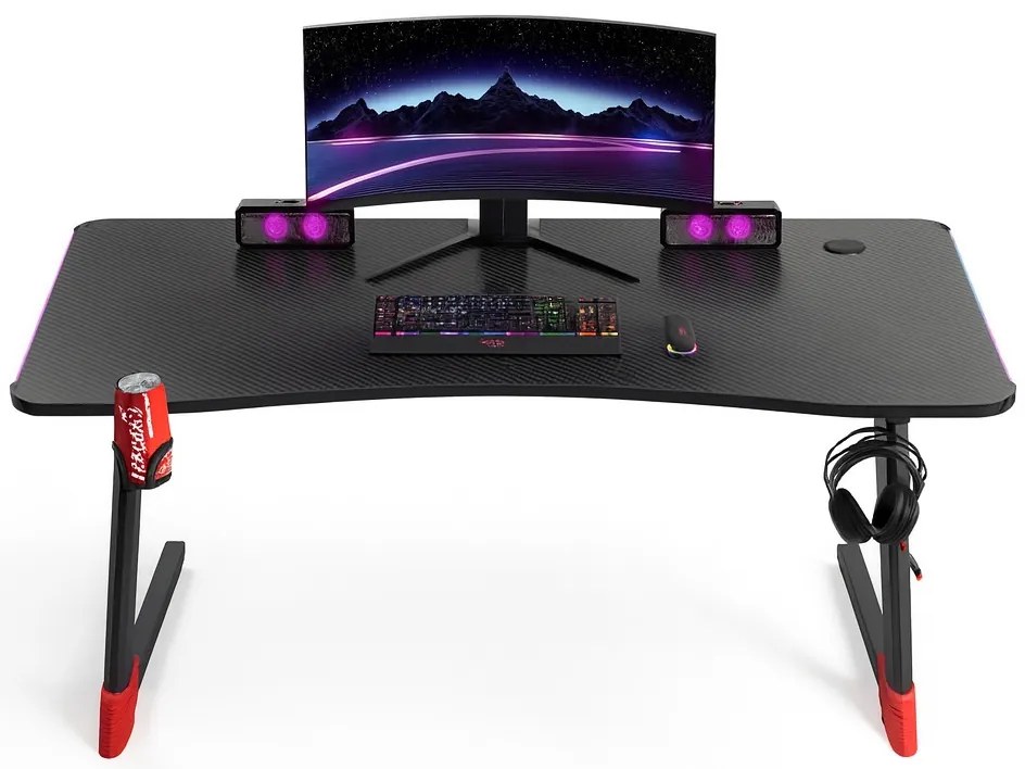 Herný stôl BG01 čierny 120 cm