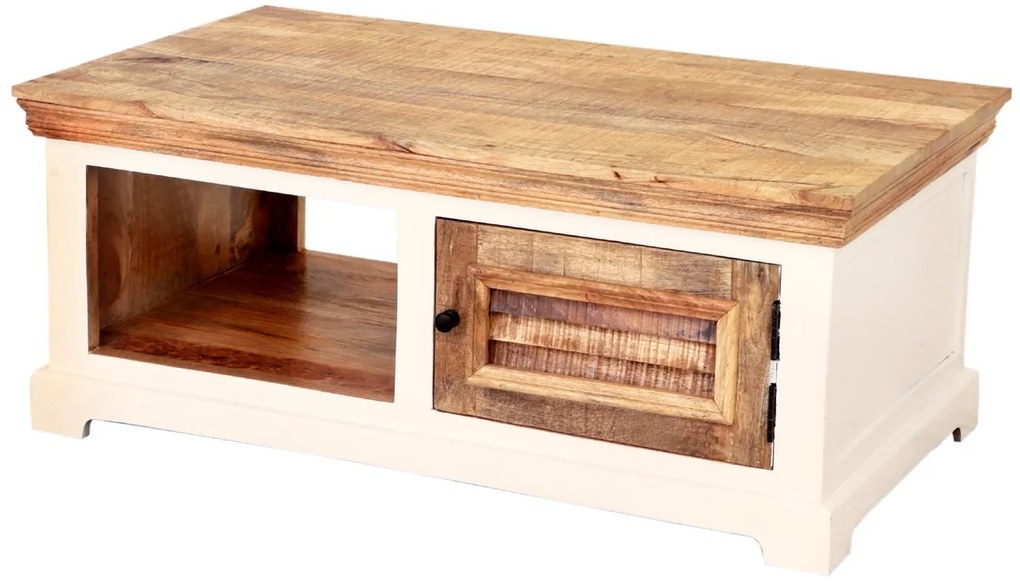 furniture-nabytek.cz - Rustikální konferenční stůl z dřeva manga 110x45x60
