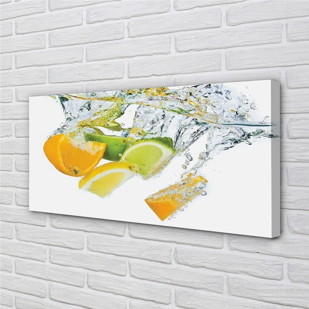 Obraz canvas voda citrus 140x70 cm