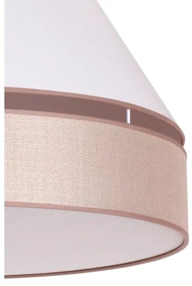 Duolla - Stropné svietidlo AVIGNON 1xE27/15W/230V pr. 50 cm biela/béžová