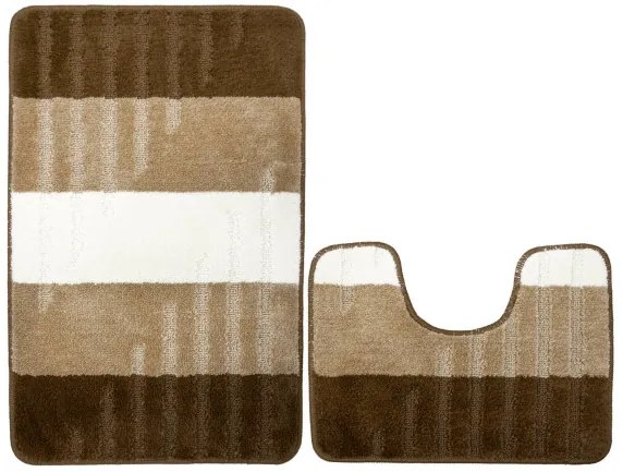 Sada kúpeľňových koberčekov VIC béžová / hnedá