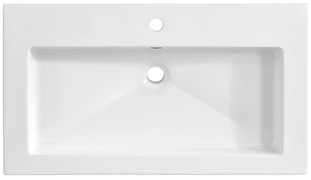 Keramické zapustené umývadlo Spirit 100 cm biele