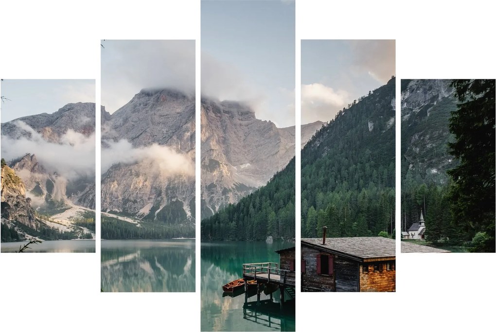 Obraz - Lake Prags (150x105 cm)