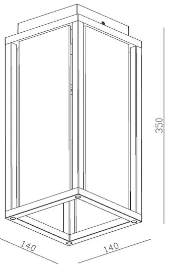 Lucide 27105/01/30- Vonkajšie nástenné svietidlo LAURENS 1xE27/15W/230V IP54 čierna