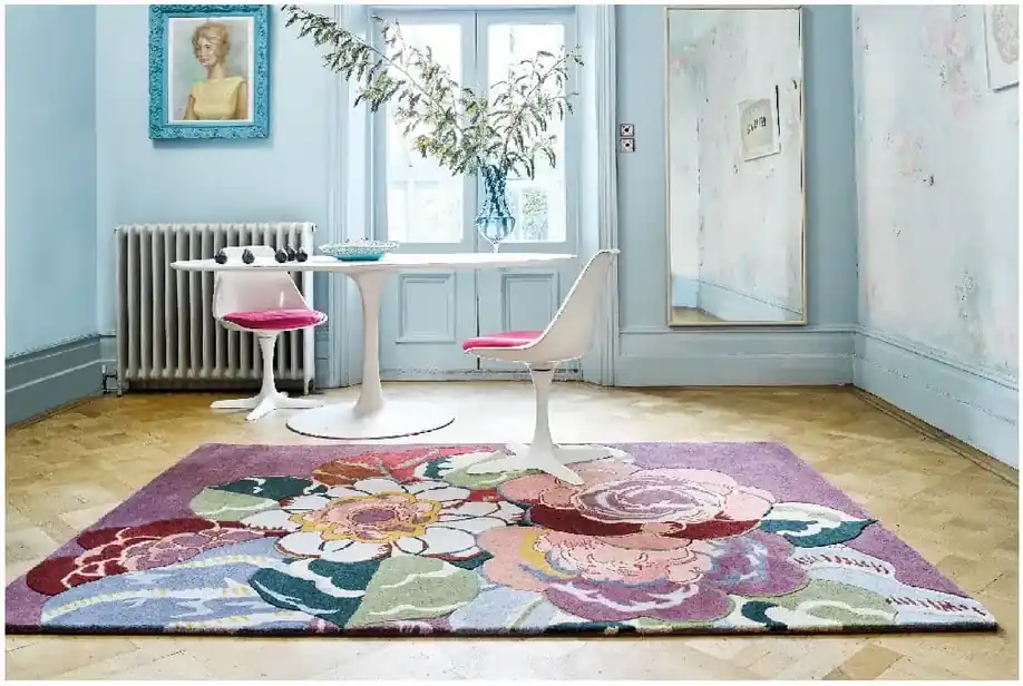 Ružový ručne tkaný koberec Flair Rugs Rosa Lifestyle, 200 × 290 cm | Biano