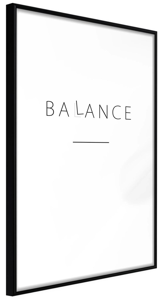 Artgeist Plagát - Balance [Poster] Veľkosť: 40x60, Verzia: Čierny rám s passe-partout