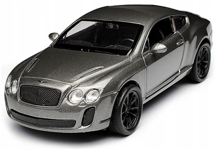 008805 Kovový model auta - Nex 1:34 - Bentley Continental Supersports Sivá
