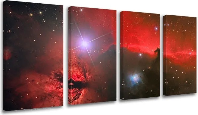 Obraz na stenu 4 dielny VESMÍR GA004E41