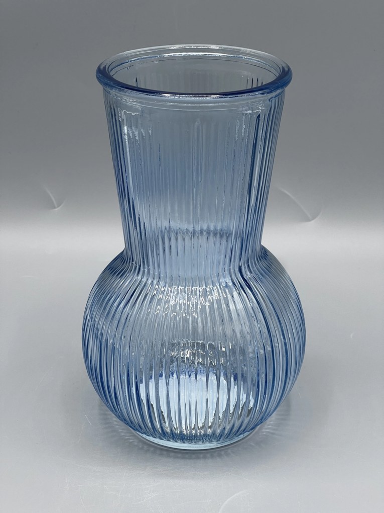 Sklenená váza modrá