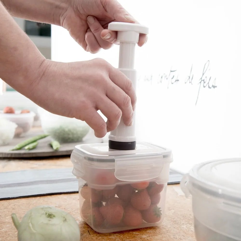 Súprava 3 boxov na potraviny a vákuovej pumpy Compactor Food Saver