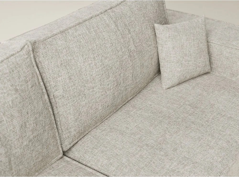 Béžová ženilková rozkladacia/s úložným priestorom rohová pohovka (ľavý roh/do L) Tonga – Maison de Rêve