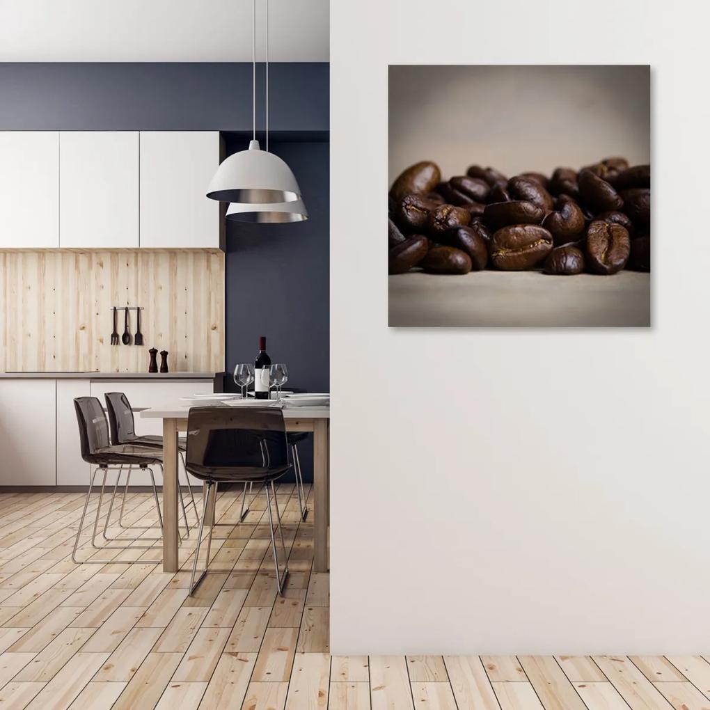 Obraz na plátně, Kávová zrna - 40x40 cm