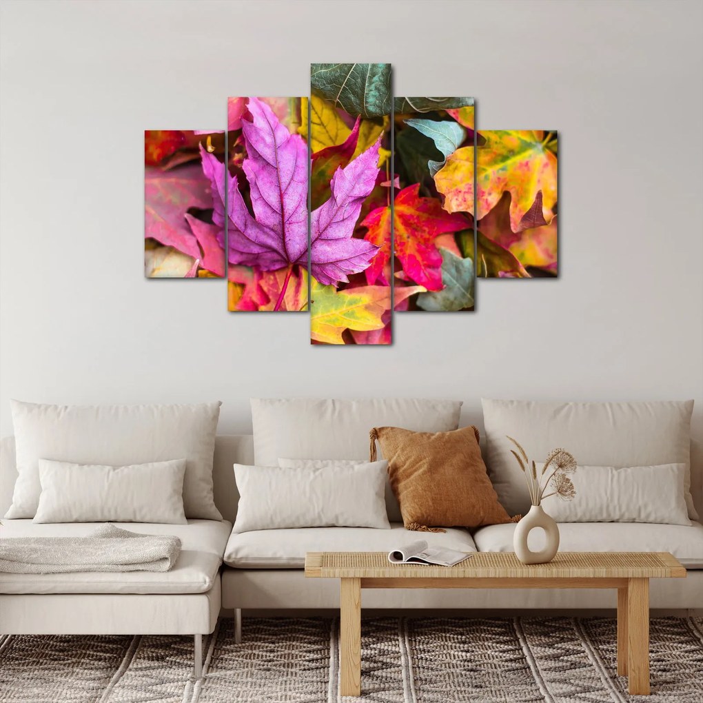 Obraz - jesenné listy (150x105 cm)