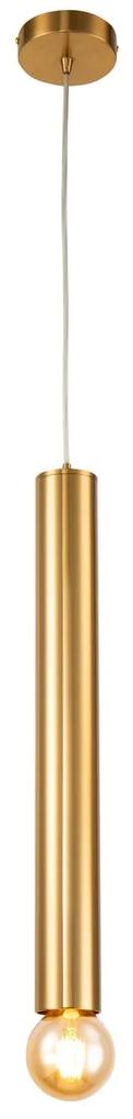 CLX Závesné moderné osvetlenie MONFALCONE, 1xE27, 40W, 50x6cm, zlaté