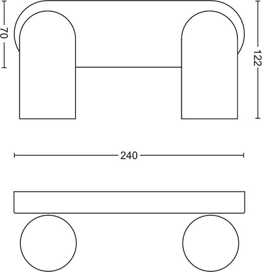 Philips - stmievateľné LED RGBW bodové svietidlo PONGEE 2xGU10/4,8W/230V čierne + diaľkové ovládanie