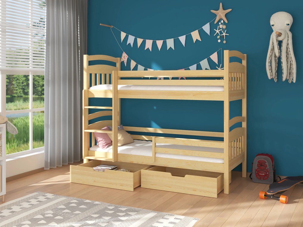 Poschodová detská posteľ 180x80 cm. Akcia -20%. Vlastná spoľahlivá doprava až k Vám domov. 1052254