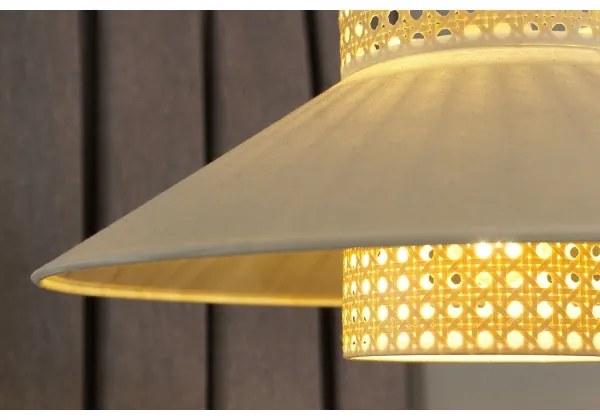 Duolla - Prisadený luster RIO RATTAN 1xE27/15W/230V pr. 45 cm béžová/ratan